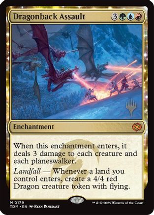 Dragonback Assault (PPTDM-179) [Promo Pack: Tarkir: Dragonstorm] MTG Single Wizards of the Coast