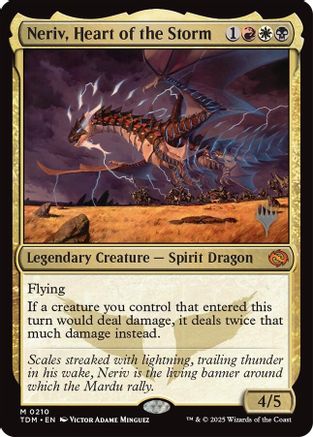 Neriv, Heart of the Storm (PPTDM-210) [Promo Pack: Tarkir: Dragonstorm] MTG Single Wizards of the Coast