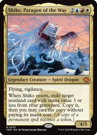 Shiko, Paragon of the Way (PPTDM-223) [Promo Pack: Tarkir: Dragonstorm] MTG Single Wizards of the Coast