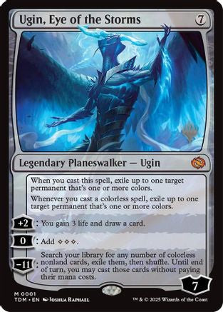 Ugin, Eye of the Storms (PPTDM-001) [Promo Pack: Tarkir: Dragonstorm] MTG Single Wizards of the Coast