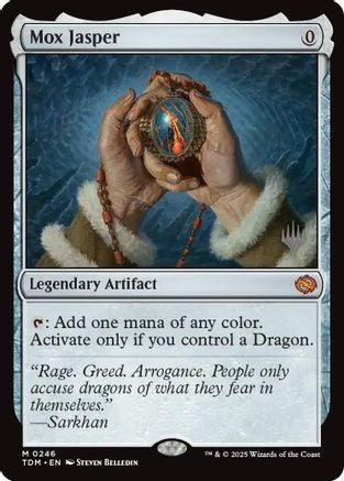 Mox Jasper (PPTDM-246) [Promo Pack: Tarkir: Dragonstorm] MTG Single Wizards of the Coast