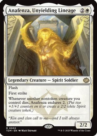 Anafenza, Unyielding Lineage (PPTDM-002) [Promo Pack: Tarkir: Dragonstorm] MTG Single Wizards of the Coast