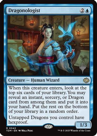 Dragonologist (PPTDM-042) [Promo Pack: Tarkir: Dragonstorm] Foil MTG Single Wizards of the Coast