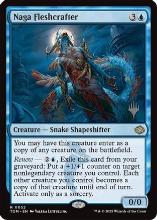 Naga Fleshcrafter (PPTDM-052) [Promo Pack: Tarkir: Dragonstorm] MTG Single Wizards of the Coast