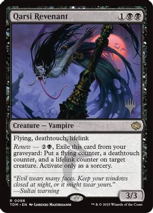 Qarsi Revenant (PPTDM-086) [Promo Pack: Tarkir: Dragonstorm] MTG Single Wizards of the Coast