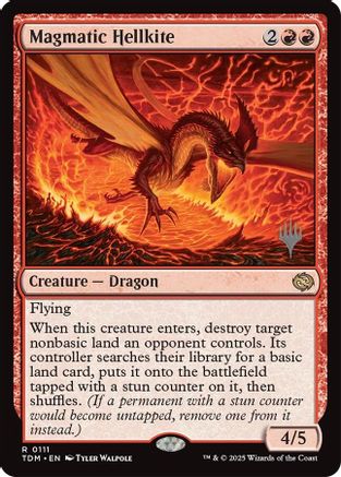 Magmatic Hellkite (PPTDM-111) [Promo Pack: Tarkir: Dragonstorm] MTG Single Wizards of the Coast
