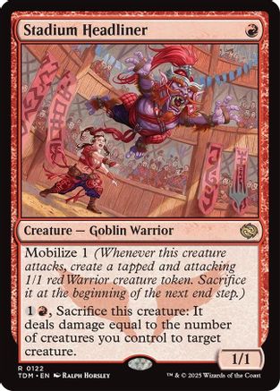 Stadium Headliner (PPTDM-122) [Promo Pack: Tarkir: Dragonstorm] MTG Single Wizards of the Coast