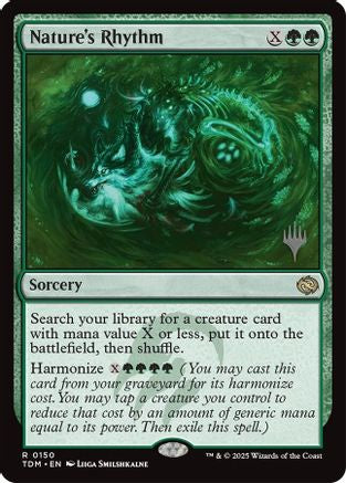 Nature's Rhythm (PPTDM-150) [Promo Pack: Tarkir: Dragonstorm] Foil MTG Single Wizards of the Coast