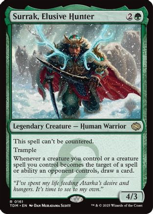 Surrak, Elusive Hunter (PPTDM-161) [Promo Pack: Tarkir: Dragonstorm] MTG Single Wizards of the Coast