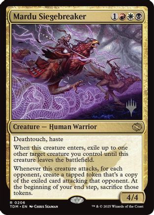 Mardu Siegebreaker (PPTDM-206) [Promo Pack: Tarkir: Dragonstorm] MTG Single Wizards of the Coast