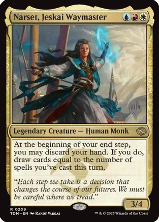 Narset, Jeskai Waymaster (PPTDM-209) [Promo Pack: Tarkir: Dragonstorm] Foil MTG Single Wizards of the Coast