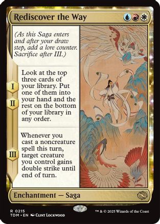 Rediscover the Way (PPTDM-215) [Promo Pack: Tarkir: Dragonstorm] MTG Single Wizards of the Coast