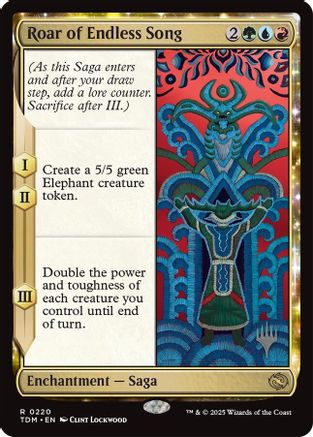 Roar of Endless Song (PPTDM-220) [Promo Pack: Tarkir: Dragonstorm] Foil MTG Single Wizards of the Coast