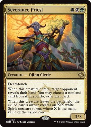 Severance Priest (PPTDM-222) [Promo Pack: Tarkir: Dragonstorm] Foil MTG Single Wizards of the Coast