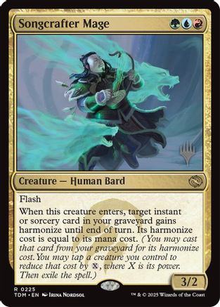 Songcrafter Mage (PPTDM-225) [Promo Pack: Tarkir: Dragonstorm] Foil MTG Single Wizards of the Coast