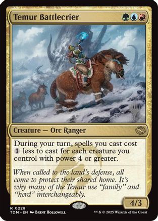 Temur Battlecrier (PPTDM-228) [Promo Pack: Tarkir: Dragonstorm] MTG Single Wizards of the Coast