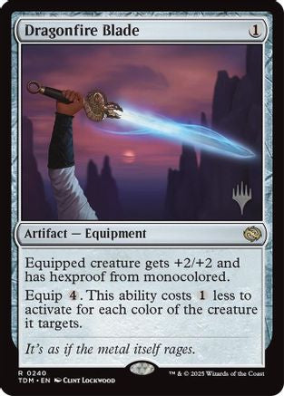Dragonfire Blade (PPTDM-240) [Promo Pack: Tarkir: Dragonstorm] MTG Single Wizards of the Coast