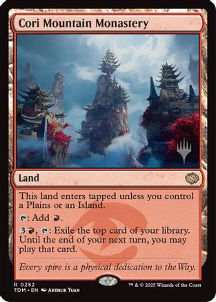 Cori Mountain Monastery (PPTDM-252) [Promo Pack: Tarkir: Dragonstorm] MTG Single Wizards of the Coast