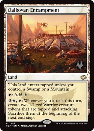 Dalkovan Encampment (PPTDM-253) [Promo Pack: Tarkir: Dragonstorm] MTG Single Wizards of the Coast