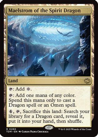 Maelstrom of the Spirit Dragon (PPTDM-260) [Promo Pack: Tarkir: Dragonstorm] MTG Single Wizards of the Coast