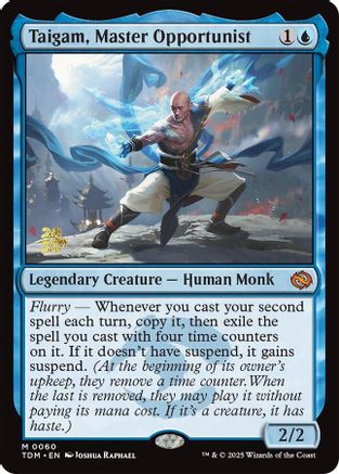 Taigam, Master Opportunist (PRE-060) [Prerelease Cards] Foil MTG Single Wizards of the Coast
