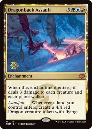 Dragonback Assault (PRE-179) [Prerelease Cards] Foil MTG Single Wizards of the Coast