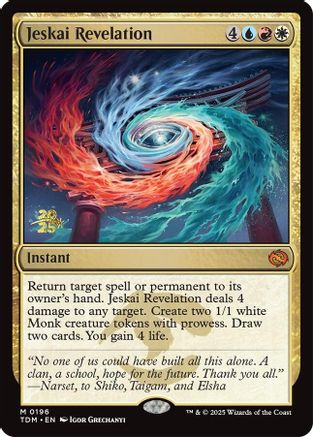 Jeskai Revelation (PRE-196) [Prerelease Cards] MTG Single Wizards of the Coast