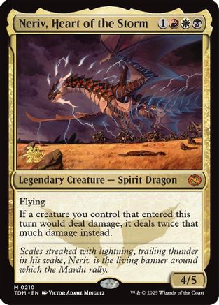 Neriv, Heart of the Storm (PRE-210) [Prerelease Cards] MTG Single Wizards of the Coast