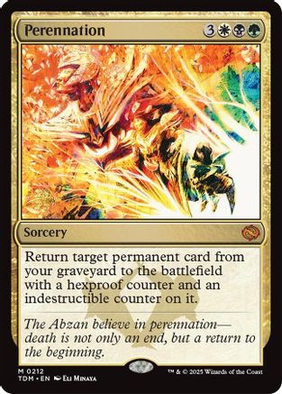 Perennation (PRE-212) [Prerelease Cards] Foil MTG Single Wizards of the Coast