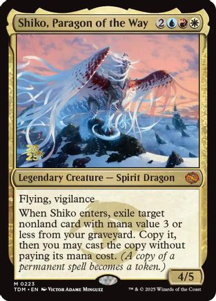 Shiko, Paragon of the Way (PRE-223) [Prerelease Cards] MTG Single Wizards of the Coast