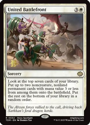 United Battlefront (PRE-032) [Prerelease Cards] MTG Single Wizards of the Coast