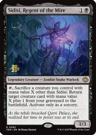 Sidisi, Regent of the Mire (PRE-092) [Prerelease Cards] Foil MTG Single Wizards of the Coast