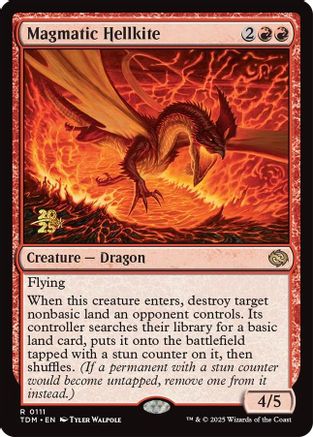 Magmatic Hellkite (PRE-111) [Prerelease Cards] MTG Single Wizards of the Coast