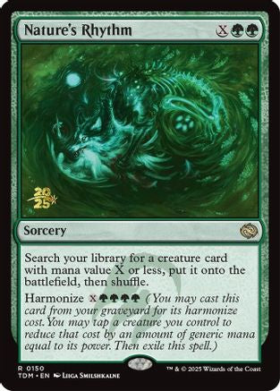 Nature's Rhythm (PRE-150) [Prerelease Cards] Foil MTG Single Wizards of the Coast