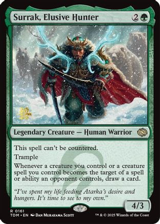Surrak, Elusive Hunter (PRE-161) [Prerelease Cards] Foil MTG Single Wizards of the Coast
