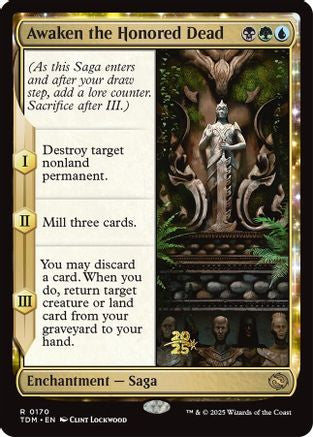 Awaken the Honored Dead (PRE-170) [Prerelease Cards] Foil MTG Single Wizards of the Coast
