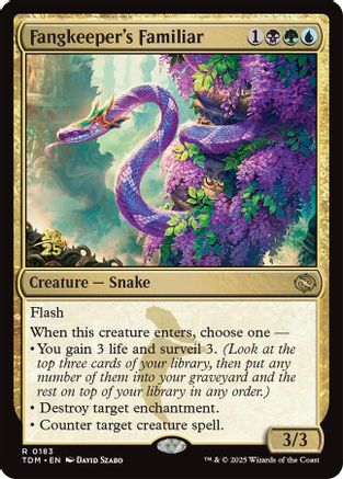 Fangkeeper's Familiar (PRE-183) [Prerelease Cards] Foil MTG Single Wizards of the Coast