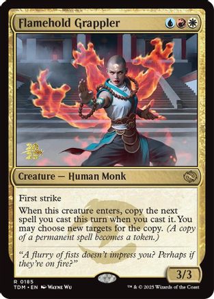 Flamehold Grappler (PRE-185) [Prerelease Cards] Foil MTG Single Wizards of the Coast