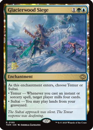 Glacierwood Siege (PRE-189) [Prerelease Cards] Foil MTG Single Wizards of the Coast