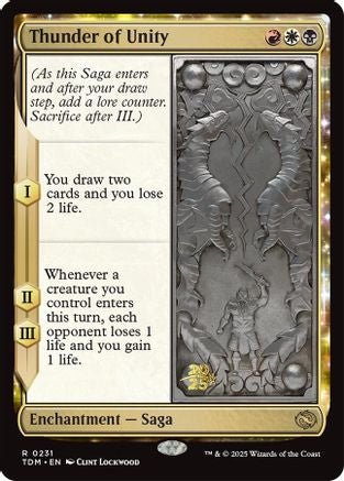 Thunder of Unity (PRE-231) [Prerelease Cards] Foil MTG Single Wizards of the Coast