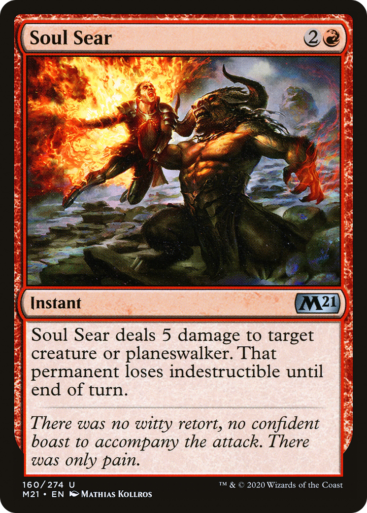 Soul Sear (M21-160) [Core Set 2021] Foil MTG Single Wizards of the Coast