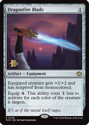 Dragonfire Blade (PRE-240) [Prerelease Cards] Foil MTG Single Wizards of the Coast