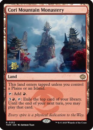 Cori Mountain Monastery (PRE-252) [Prerelease Cards] Foil MTG Single Wizards of the Coast