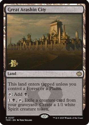 Great Arashin City (PRE-257) [Prerelease Cards] Foil MTG Single Wizards of the Coast
