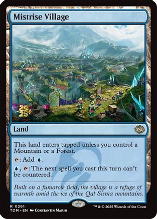 Mistrise Village (PRE-261) [Prerelease Cards] Foil MTG Single Wizards of the Coast