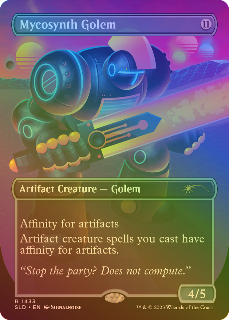 Mycosynth Golem (Rainbow Foil) (SLD-1433) [Secret Lair] Drop (Borderless) Foil MTG Single Wizards of the Coast