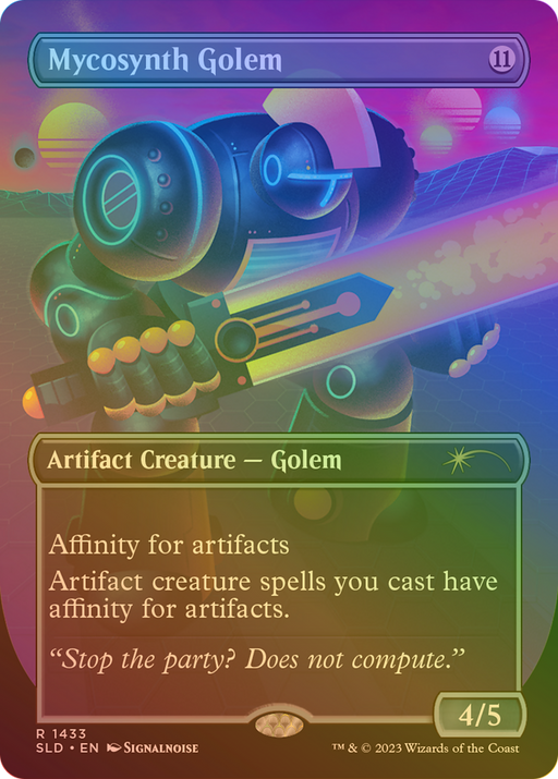 Mycosynth Golem (Rainbow Foil) (SLD-1433) [Secret Lair] Drop (Borderless) Foil MTG Single Wizards of the Coast