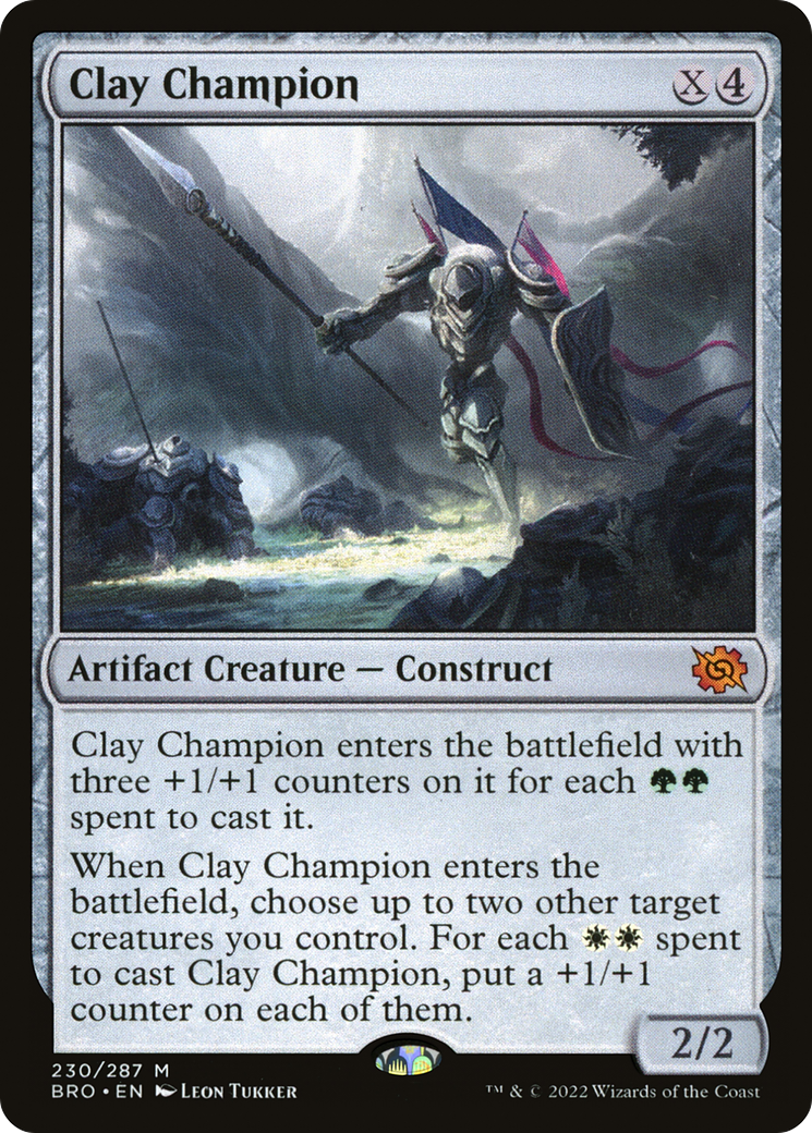 Clay Champion (BRO-230) [The Brothers' War] Foil MTG Single Wizards of the Coast