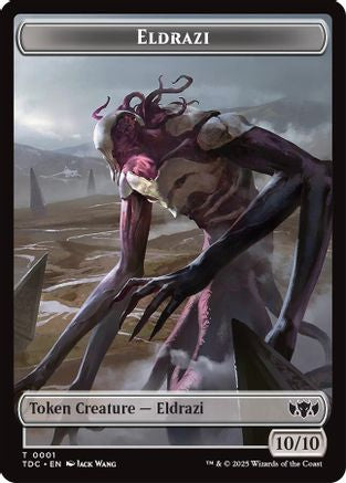 Eldrazi // Citizen Double-Sided Token (TDC-1 // 26) [Commander: Tarkir: Dragonstorm] MTG Single Wizards of the Coast