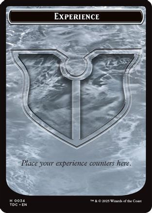 Experience // Treasure Double-Sided Token (TDC-34 // 16) [Commander: Tarkir: Dragonstorm] MTG Single Wizards of the Coast